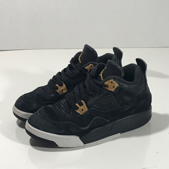 retro 4 black and gold